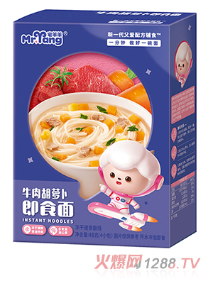 宅羊羊牛肉胡萝卜即食面